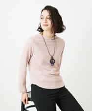 NHKED12160 GIANNI LO GIUDICE(小さいサイズ)(メゾン ドゥ サンク) [日本製]ジャガード織りカットソー ライトイエロー