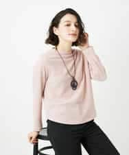 NHKED12160 GIANNI LO GIUDICE(小さいサイズ)(メゾン ドゥ サンク) [日本製]ジャガード織りカットソー ライトイエロー