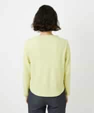 NHKED12160 GIANNI LO GIUDICE(小さいサイズ)(メゾン ドゥ サンク) [日本製]ジャガード織りカットソー ライトイエロー