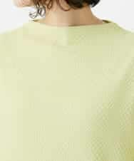 NHKED12160 GIANNI LO GIUDICE(小さいサイズ)(メゾン ドゥ サンク) [日本製]ジャガード織りカットソー ライトイエロー