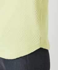 NHKED12160 GIANNI LO GIUDICE(小さいサイズ)(メゾン ドゥ サンク) [日本製]ジャガード織りカットソー ライトイエロー