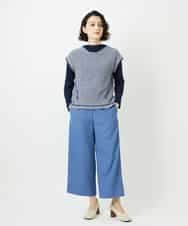 NHKED12160 GIANNI LO GIUDICE(小さいサイズ)(メゾン ドゥ サンク) [日本製]ジャガード織りカットソー ライトイエロー