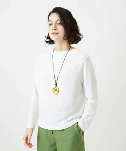 NHKED12160 GIANNI LO GIUDICE(小さいサイズ) [日本製]ジャガード織りカットソー