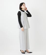 NHKEF81110 GIANNI LO GIUDICE(小さいサイズ)(メゾン ドゥ サンク) [新色追加/日本製]コットンチュールハイネックプルオーバー グレージュ