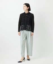 NHKEF81110 GIANNI LO GIUDICE(小さいサイズ)(メゾン ドゥ サンク) [新色追加/日本製]コットンチュールハイネックプルオーバー グレージュ