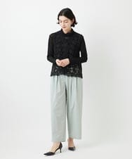 NHKEF81110 GIANNI LO GIUDICE(小さいサイズ)(メゾン ドゥ サンク) [新色追加/日本製]コットンチュールハイネックプルオーバー グレージュ
