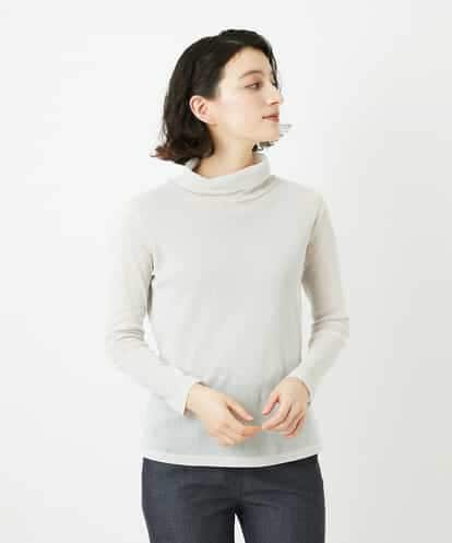 NHKEF81110 GIANNI LO GIUDICE(小さいサイズ) [新色追加/日本製]コットンチュールハイネックプルオーバー