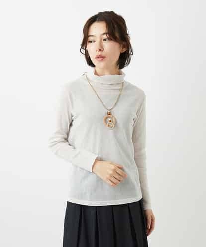 NHKEF81110 GIANNI LO GIUDICE(小さいサイズ) [新色追加/日本製]コットンチュールハイネックプルオーバー