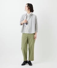 NHKEF82085 GIANNI LO GIUDICE(小さいサイズ)(メゾン ドゥ サンク) [日本製]コットンチュールノースリーブカットソー ライトグレー