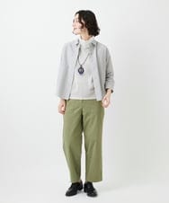 NHKEF82085 GIANNI LO GIUDICE(小さいサイズ)(メゾン ドゥ サンク) [日本製]コットンチュールノースリーブカットソー ライトグレー