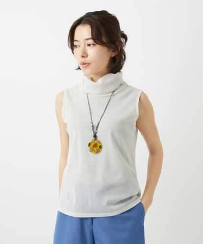 NHKEF82085 GIANNI LO GIUDICE(小さいサイズ) [日本製]コットンチュールノースリーブカットソー