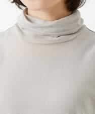 NHKEF82085 GIANNI LO GIUDICE(小さいサイズ)(メゾン ドゥ サンク) [日本製]コットンチュールノースリーブカットソー ライトグレー