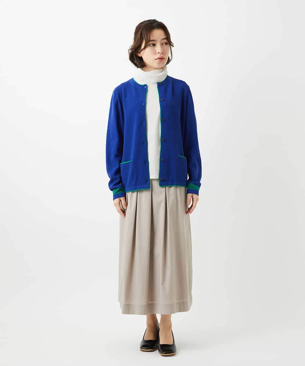 NHKEF82085 GIANNI LO GIUDICE(小さいサイズ)(メゾン ドゥ サンク) [日本製]コットンチュールノースリーブカットソー ライトグレー