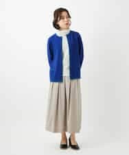 NHKEF82085 GIANNI LO GIUDICE(小さいサイズ)(メゾン ドゥ サンク) [日本製]コットンチュールノースリーブカットソー ライトグレー