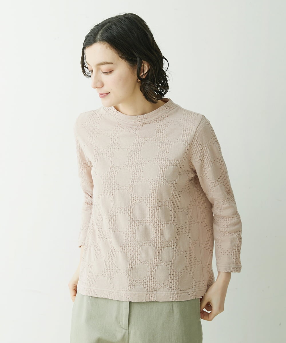 NHKET05130 GIANNI LO GIUDICE(小さいサイズ) [日本製]ドットシャーリングカットソー