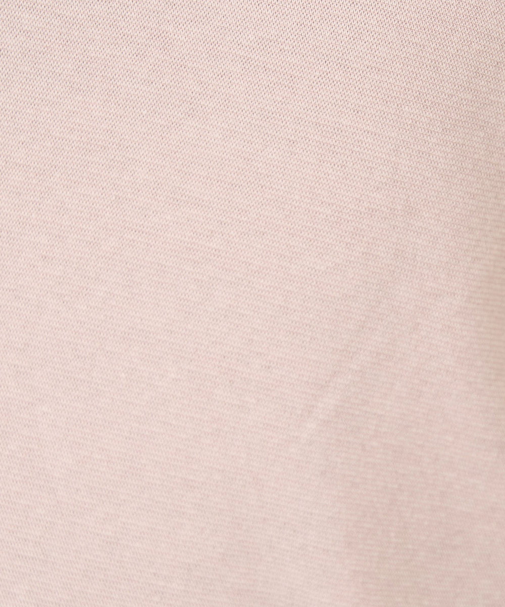 NHKEV22100 GIANNI LO GIUDICE(小さいサイズ)(メゾン ドゥ サンク) [洗える/日本製]リヨセルコットンガーゼフライスカットソー ピンク