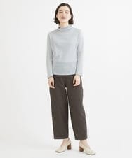 NHKEX04110 GIANNI LO GIUDICE(小さいサイズ)(メゾン ドゥ サンク) [日本製]コットンチュールハイネックプルオーバー ライトブルー