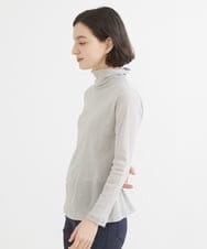 NHKEX04110 GIANNI LO GIUDICE(小さいサイズ)(メゾン ドゥ サンク) [日本製]コットンチュールハイネックプルオーバー ライトブルー