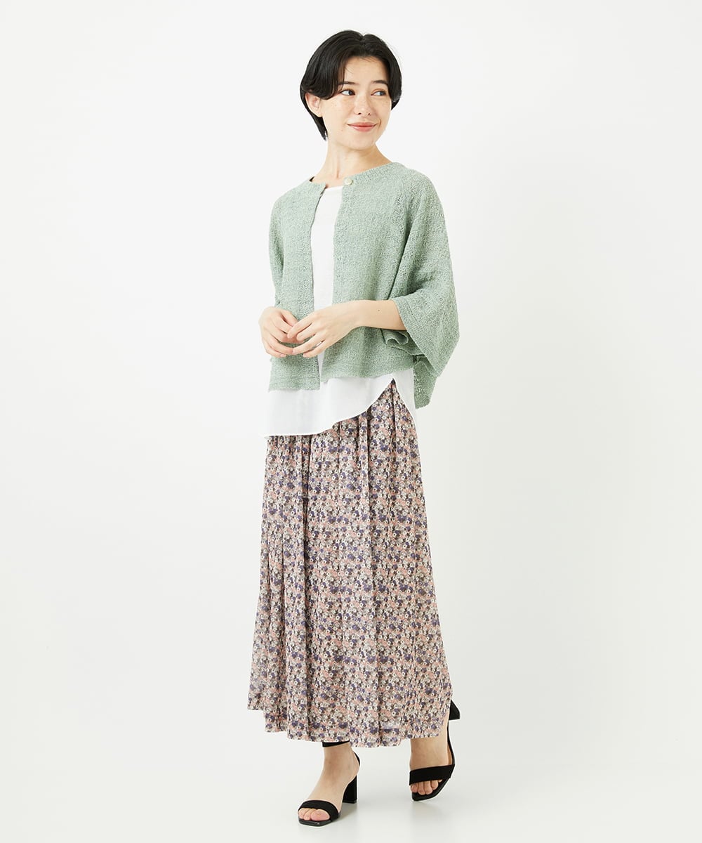 NHKGA27100 GIANNI LO GIUDICE(小さいサイズ)(メゾン ドゥ サンク) [日本製]リヨセルコットンスパイラル天竺タンクトップ ホワイト