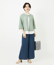 NHKGA27100 GIANNI LO GIUDICE(小さいサイズ)(メゾン ドゥ サンク) [日本製]リヨセルコットンスパイラル天竺タンクトップ ホワイト