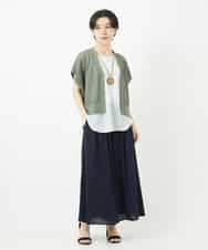 NHKGA27100 GIANNI LO GIUDICE(小さいサイズ)(メゾン ドゥ サンク) [日本製]リヨセルコットンスパイラル天竺タンクトップ ホワイト