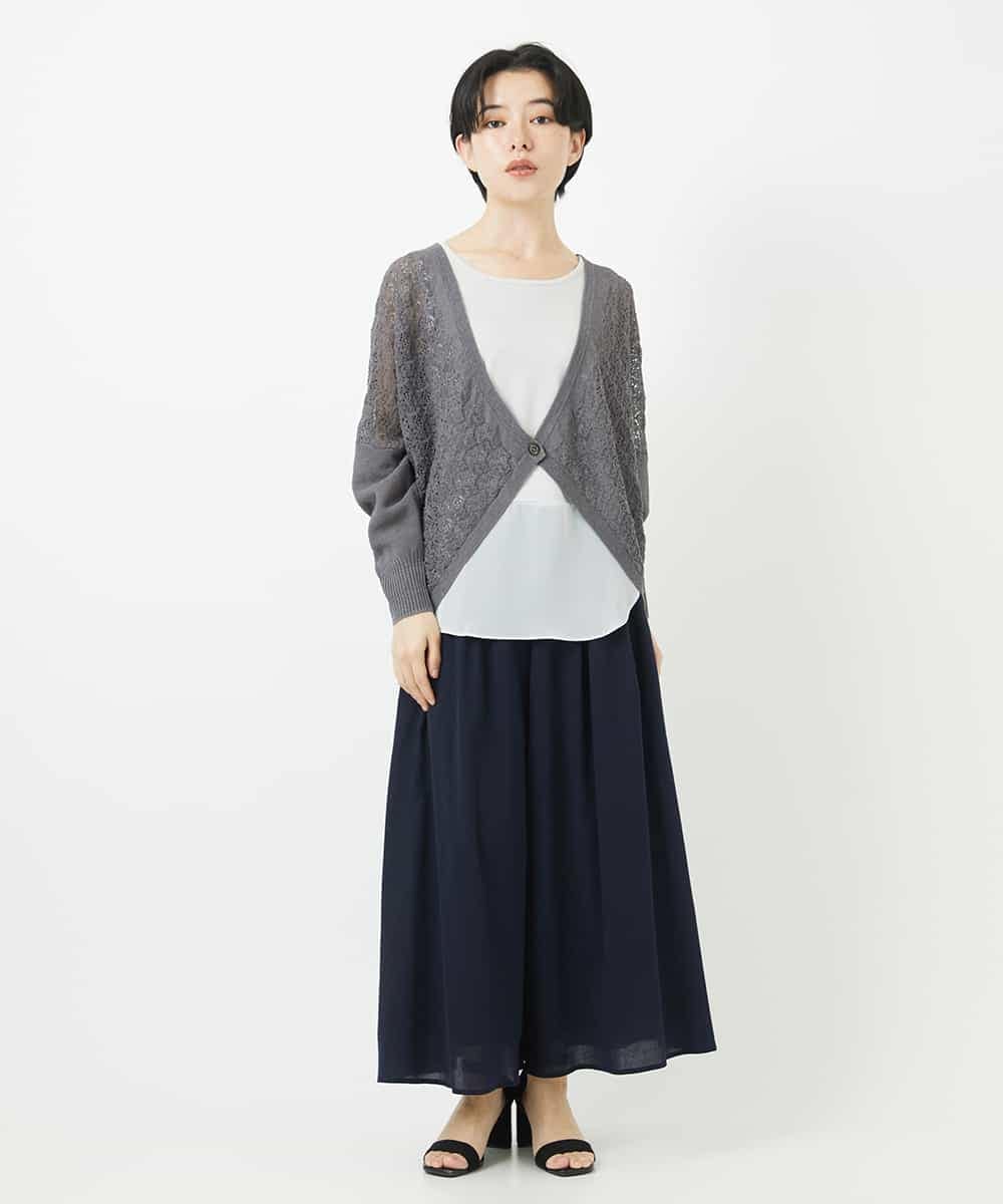 NHKGA27100 GIANNI LO GIUDICE(小さいサイズ)(メゾン ドゥ サンク) [日本製]リヨセルコットンスパイラル天竺タンクトップ ホワイト