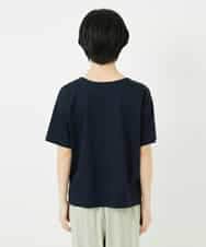 NHKGA40270 GIANNI LO GIUDICE(小さいサイズ)(メゾン ドゥ サンク) [日本製]コットンレーヨンランダムチェックブラウスカットソー グリーン系