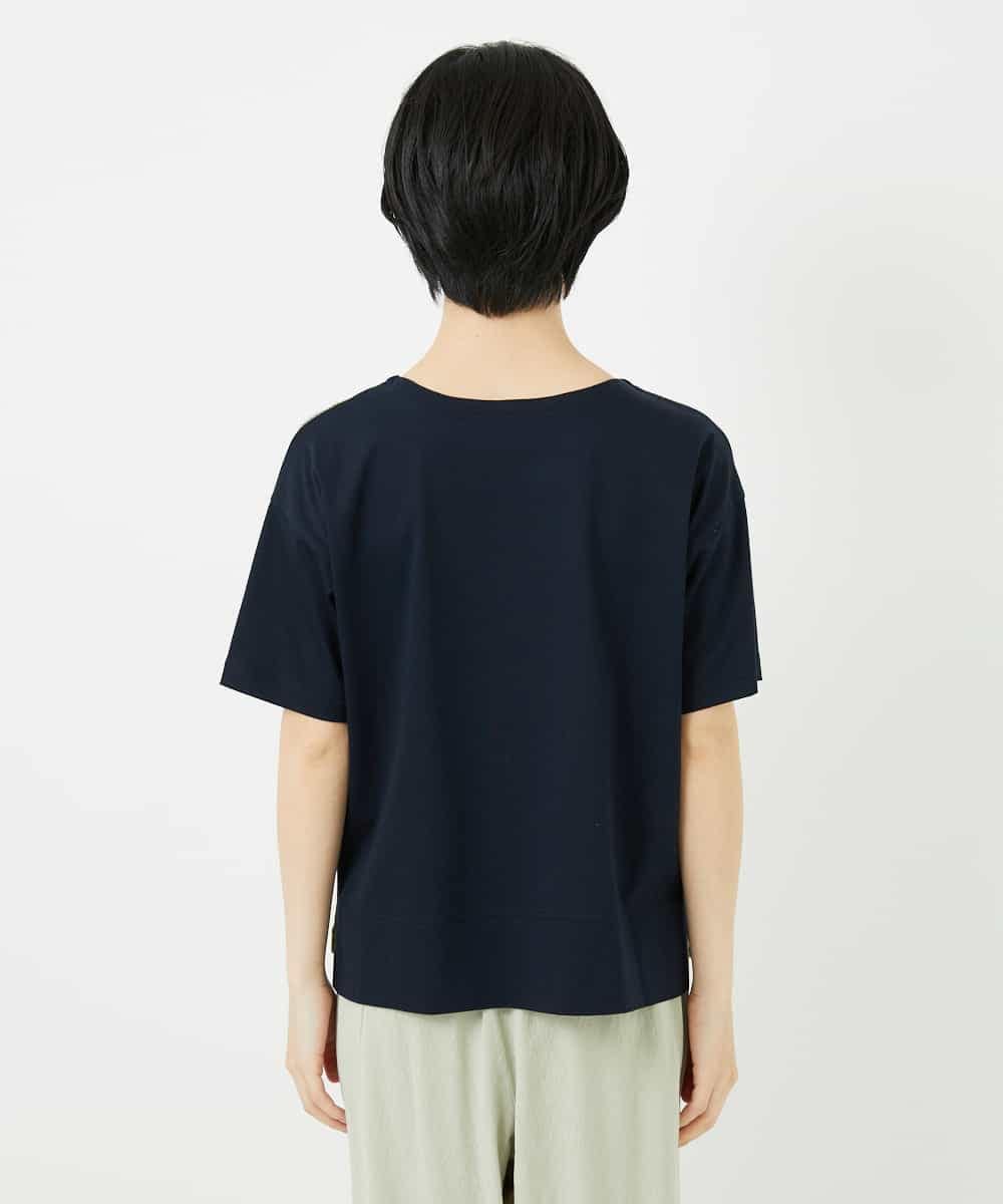 NHKGA40270 GIANNI LO GIUDICE(小さいサイズ)(メゾン ドゥ サンク) [日本製]コットンレーヨンランダムチェックブラウスカットソー グリーン系