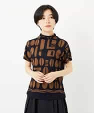 NHKGA50230 GIANNI LO GIUDICE(小さいサイズ)(メゾン ドゥ サンク) [日本製]コーヒービーンズプリントカットソー ベージュ系