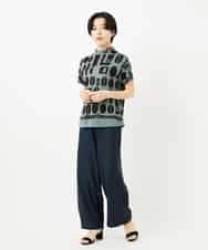 NHKGA50230 GIANNI LO GIUDICE(小さいサイズ)(メゾン ドゥ サンク) [日本製]コーヒービーンズプリントカットソー ベージュ系