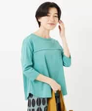 NHKGA52210 GIANNI LO GIUDICE(小さいサイズ)(メゾン ドゥ サンク) アンチスウェットステッチ刺繍カットソー イエロー