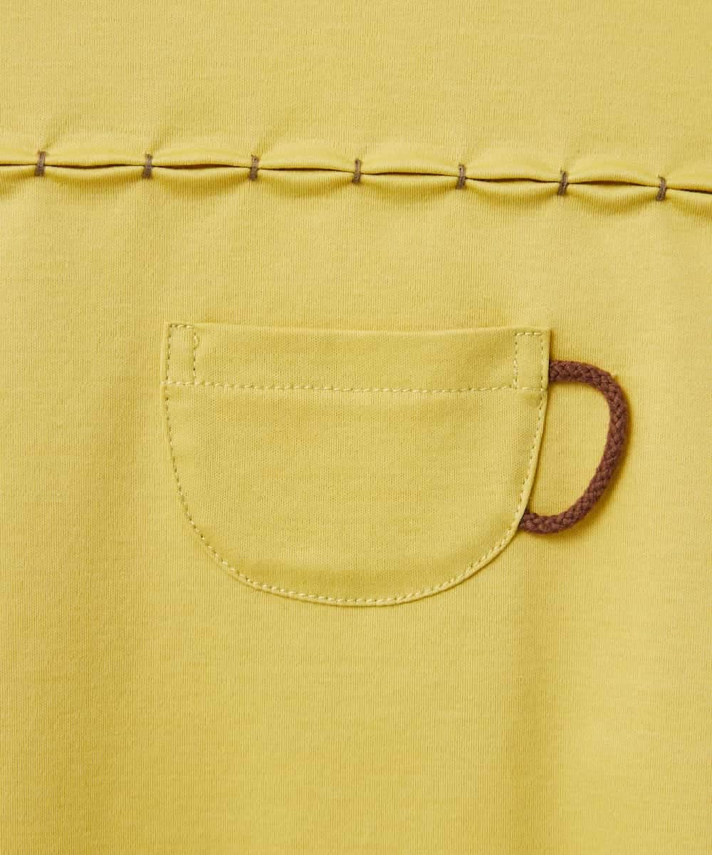 NHKGA52210 GIANNI LO GIUDICE(小さいサイズ)(メゾン ドゥ サンク) アンチスウェットステッチ刺繍カットソー イエロー