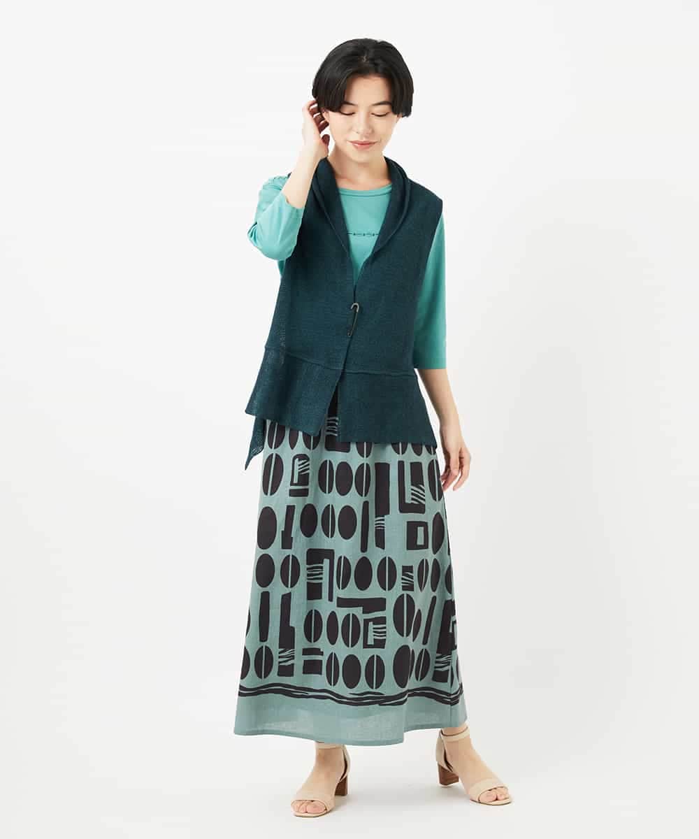 NHKGA52210 GIANNI LO GIUDICE(小さいサイズ)(メゾン ドゥ サンク) アンチスウェットステッチ刺繍カットソー イエロー