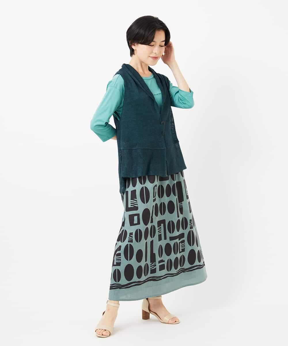 NHKGA52210 GIANNI LO GIUDICE(小さいサイズ)(メゾン ドゥ サンク) アンチスウェットステッチ刺繍カットソー イエロー
