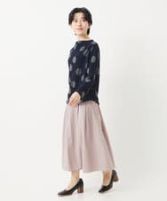 NHKGB03230 GIANNI LO GIUDICE(小さいサイズ)(メゾン ドゥ サンク) [日本製]強撚コットンドットジャガードカットソー アイボリー