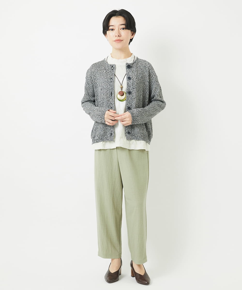 NHKGB11230 GIANNI LO GIUDICE(小さいサイズ)(メゾン ドゥ サンク) [日本製]ヤバネジャガードカットソー ベージュ