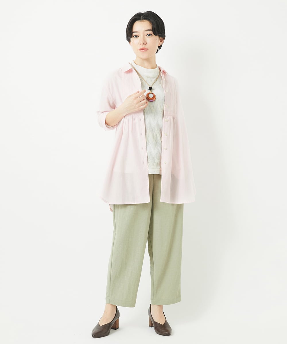 NHKGB11230 GIANNI LO GIUDICE(小さいサイズ)(メゾン ドゥ サンク) [日本製]ヤバネジャガードカットソー ベージュ