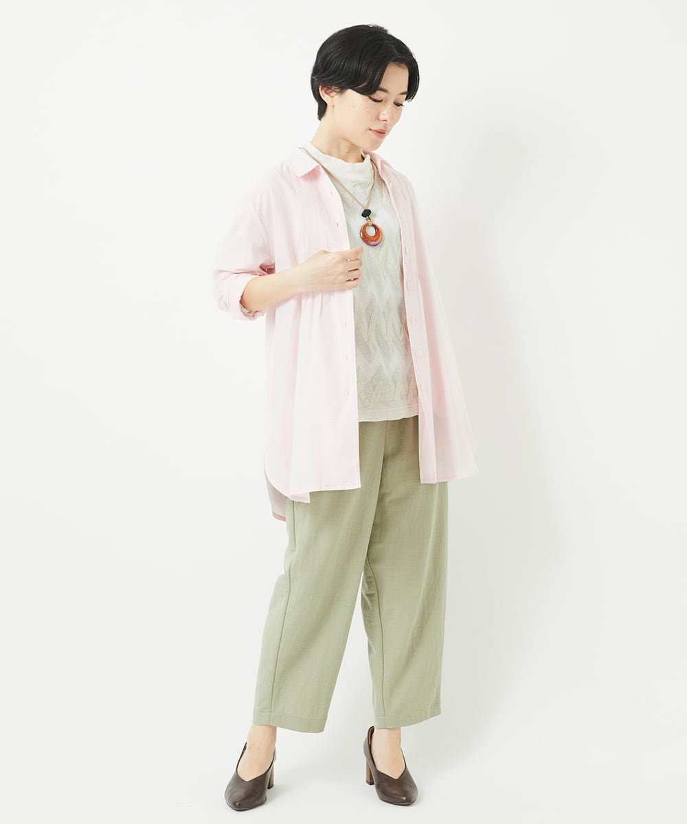 NHKGB11230 GIANNI LO GIUDICE(小さいサイズ)(メゾン ドゥ サンク) [日本製]ヤバネジャガードカットソー ベージュ