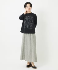 NHKGB12180 GIANNI LO GIUDICE(小さいサイズ)(メゾン ドゥ サンク) [日本製]エココットン9分袖カットソー ホワイト