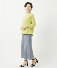 NHKGB12180 GIANNI LO GIUDICE(小さいサイズ)(メゾン ドゥ サンク) [日本製]エココットン9分袖カットソー ホワイト