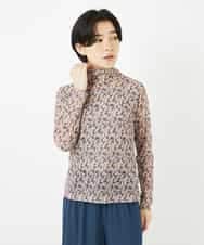 NHKGC89190 GIANNI LO GIUDICE(小さいサイズ)(メゾン ドゥ サンク) ぼかしフラワーハイネックプルオーバー ベージュ系