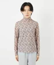 NHKGC89190 GIANNI LO GIUDICE(小さいサイズ)(メゾン ドゥ サンク) ぼかしフラワーハイネックプルオーバー ベージュ系