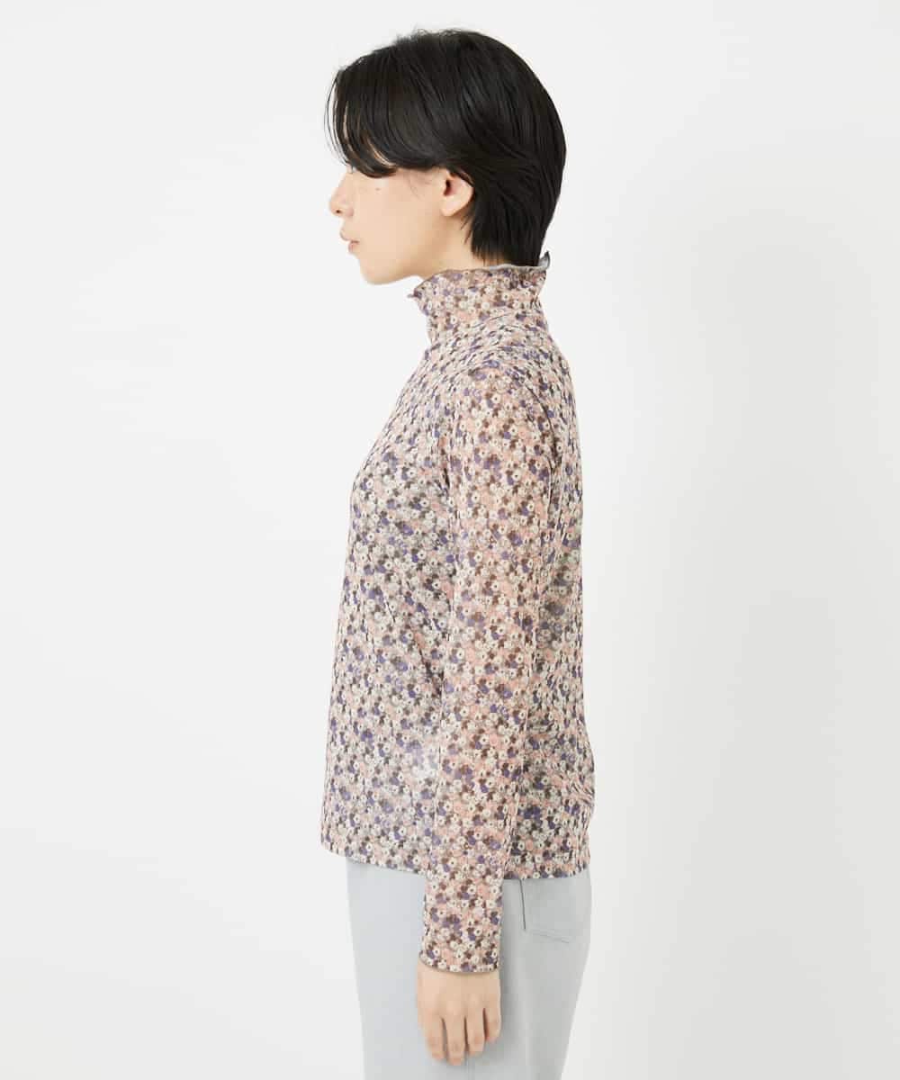 NHKGC89190 GIANNI LO GIUDICE(小さいサイズ)(メゾン ドゥ サンク) ぼかしフラワーハイネックプルオーバー ベージュ系