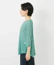 NHKGC93190 GIANNI LO GIUDICE(小さいサイズ)(メゾン ドゥ サンク) 小付きフラワープリントアシンメトリーデザインプルオーバー グリーン系
