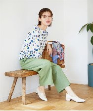 NHKGD20230 GIANNI LO GIUDICE(小さいサイズ)(メゾン ドゥ サンク) [日本製]マーベラステンジクプリントカットソー グリーン系