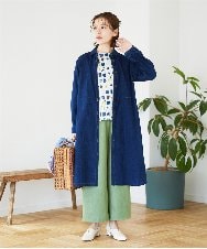 NHKGD20230 GIANNI LO GIUDICE(小さいサイズ)(メゾン ドゥ サンク) [日本製]マーベラステンジクプリントカットソー グリーン系