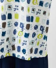 NHKGD20230 GIANNI LO GIUDICE(小さいサイズ)(メゾン ドゥ サンク) [日本製]マーベラステンジクプリントカットソー グリーン系