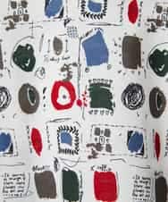 NHKGD20230 GIANNI LO GIUDICE(小さいサイズ)(メゾン ドゥ サンク) [日本製]マーベラステンジクプリントカットソー グリーン系