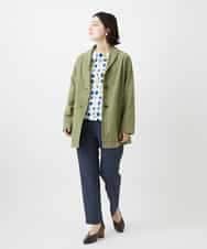 NHKGD20230 GIANNI LO GIUDICE(小さいサイズ)(メゾン ドゥ サンク) [日本製]マーベラステンジクプリントカットソー グリーン系