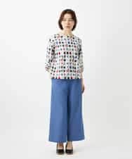 NHKGD20230 GIANNI LO GIUDICE(小さいサイズ)(メゾン ドゥ サンク) [日本製]マーベラステンジクプリントカットソー グリーン系